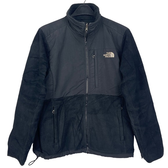 The North Face Denali Fleece Jacket Womens L Polartec Black Full Zip Hiking - Picture 1 of 10